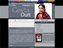 Tablet Screenshot of geetadutt.com